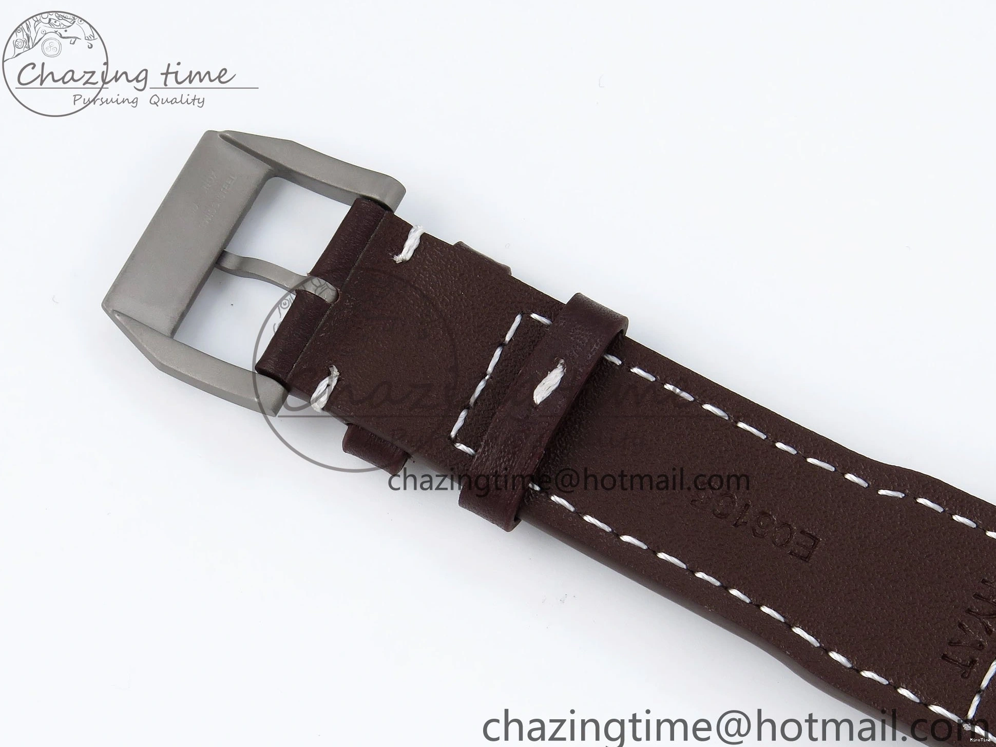 MIROTIME 1224 Pilot Mark XVIII Titanium BLSF 1:1 Best Edition Black Dial on Brown Leather Strap MIYOTA Popular 7020